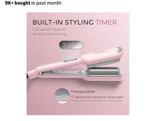 TYMO ROVY 1” Hair Waver Pink image indicator(2)