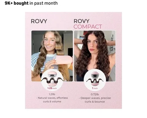 TYMO ROVY 1” Hair Waver Pink image indicator(5)