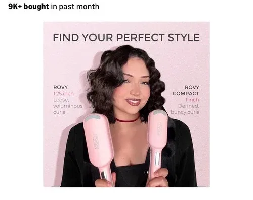 TYMO ROVY 1” Hair Waver Pink image indicator(8)