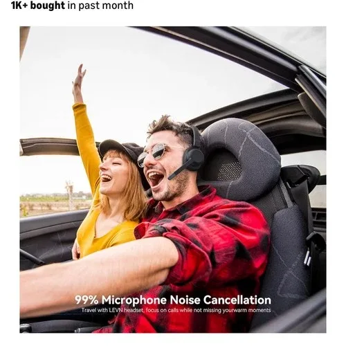 LEVN Bluetooth 5.2 Trucker Headset image indicator(2)