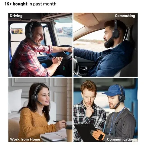 LEVN Bluetooth 5.2 Trucker Headset image indicator(5)