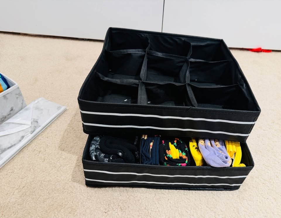 Set of 4 Closet Organizers – Multi-Section, Washable - photo 3