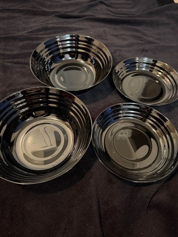 IKEA Serving Bowls & Deep Plates – Black, Brand New - photo 2