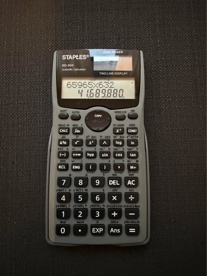 Staples Bd-950 10-Digit Scientific Calculator - photo 2