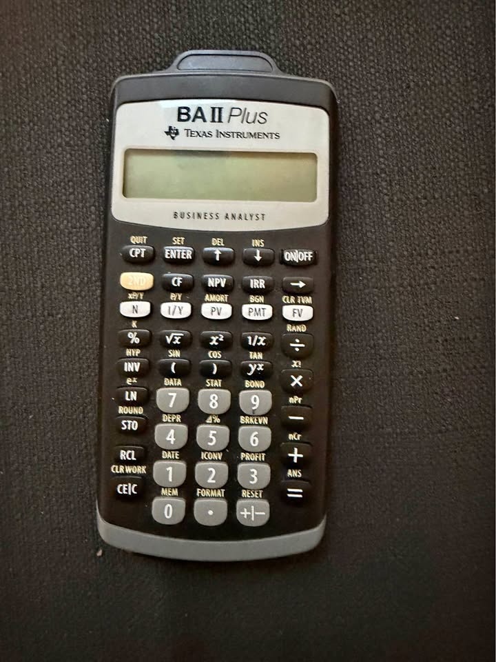 Texas Instruments BA II Plus Financial Calculator