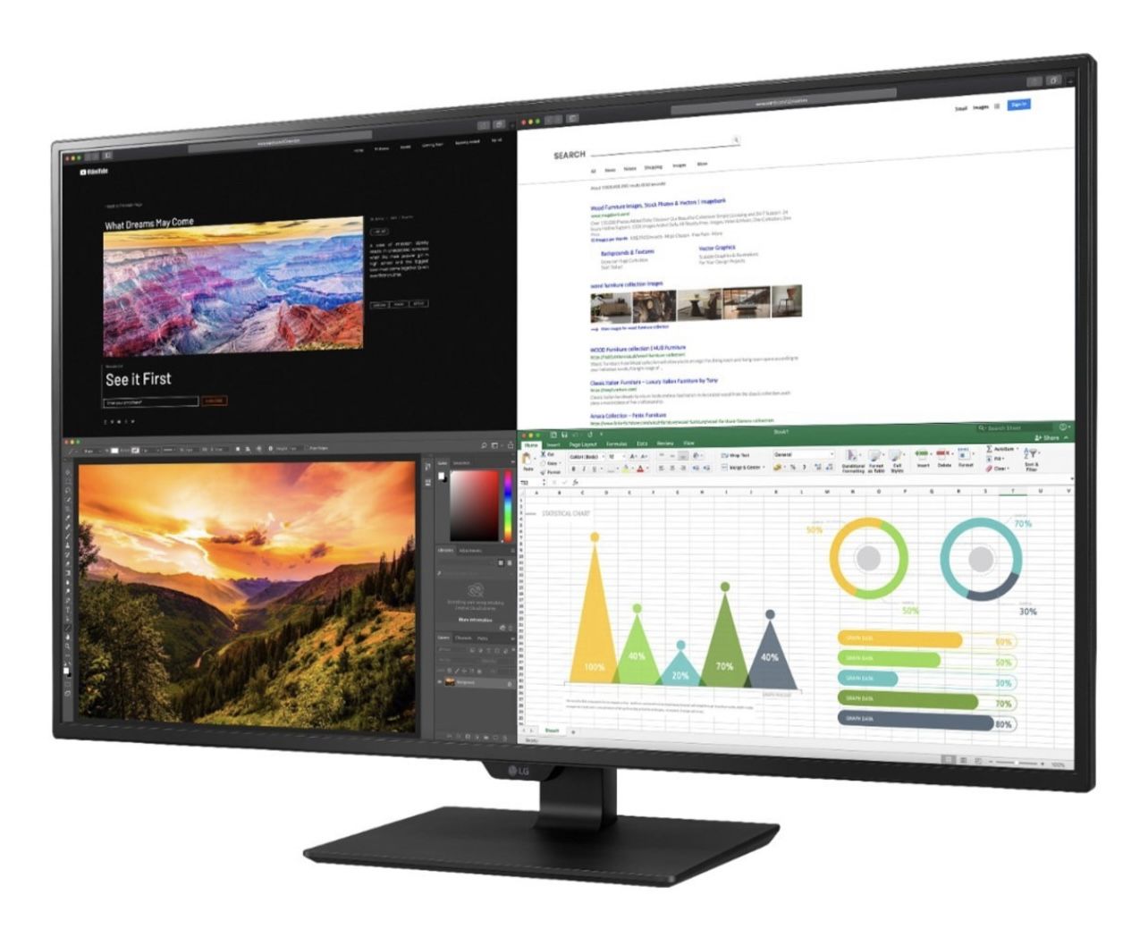 LG 43" UltraFine 4K UHD Monitor