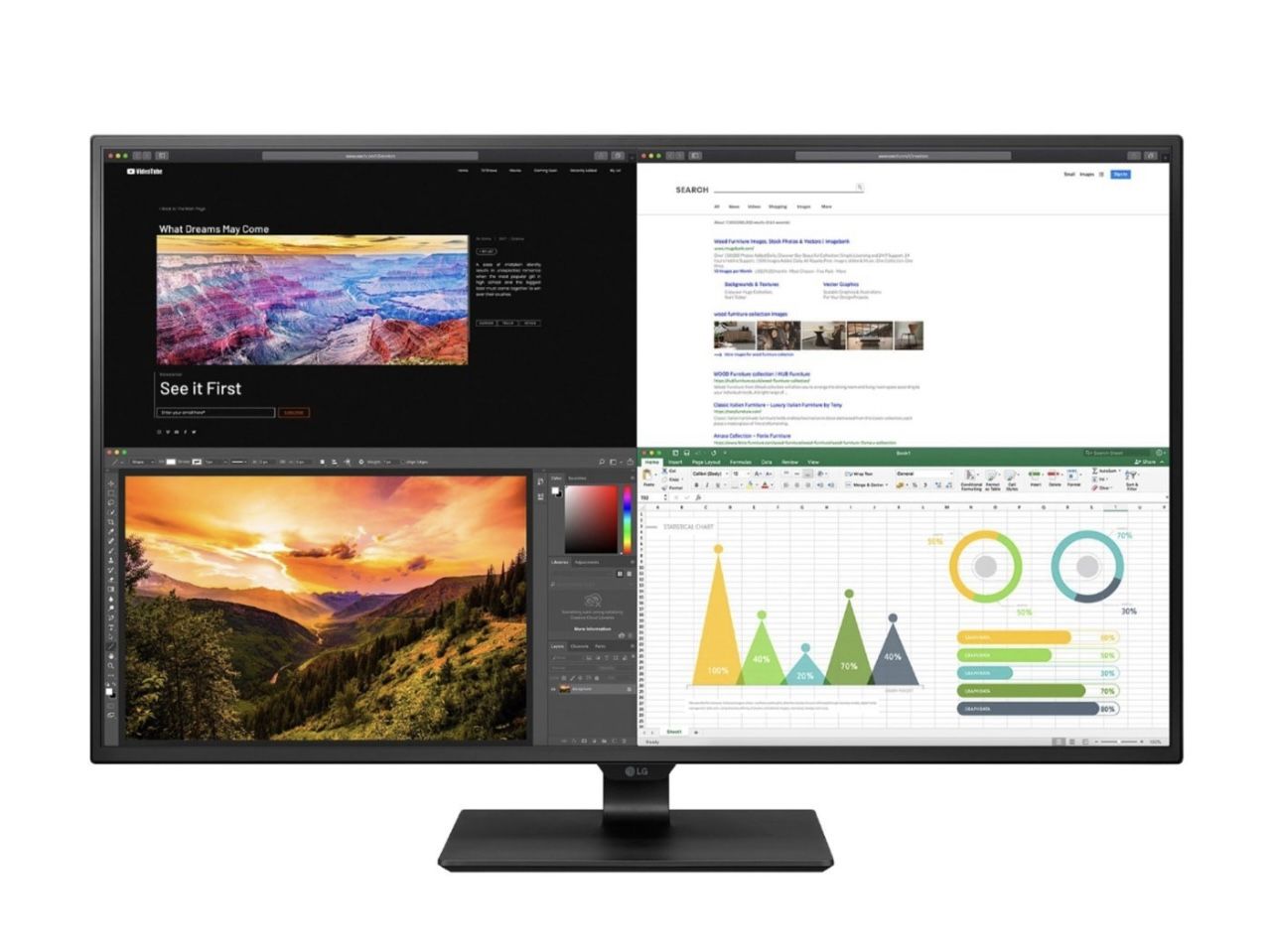 LG 43" UltraFine 4K UHD Monitor - photo 2