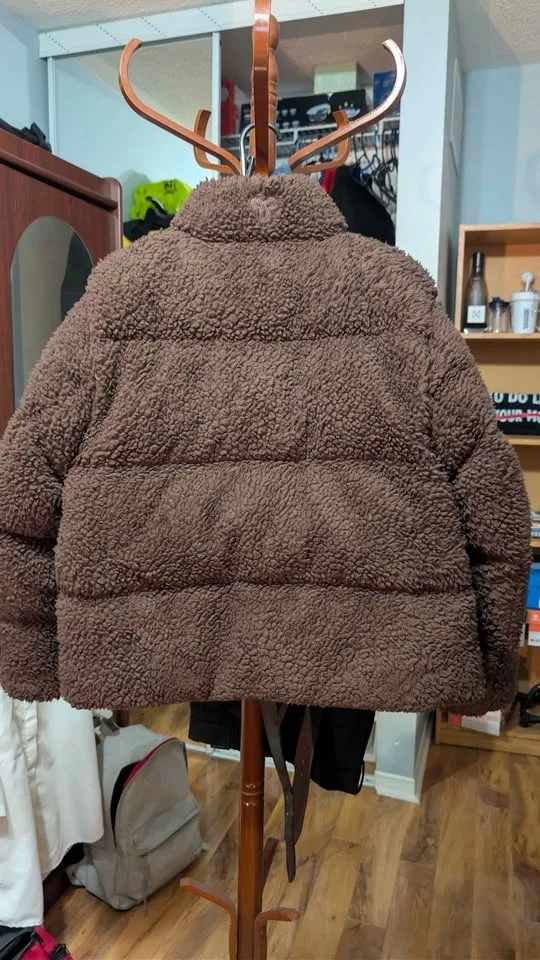 TNA ARITZIA Oversized sherpa fleece goose-down puffer jacket image indicator(2)