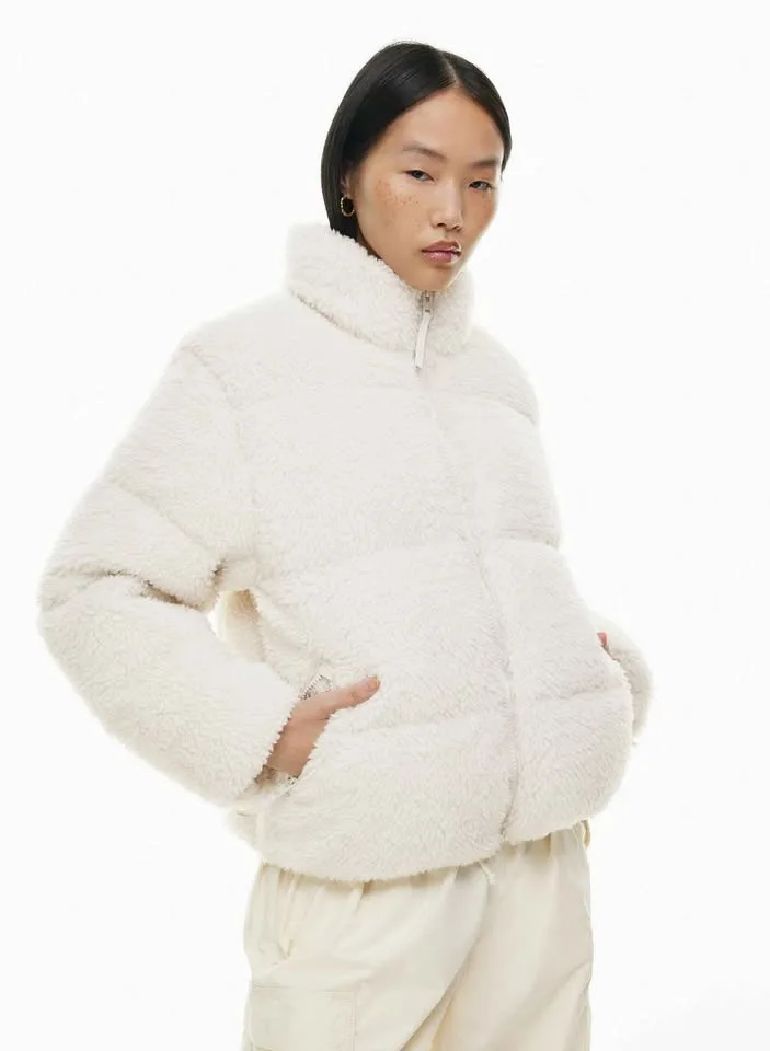 TNA ARITZIA Oversized sherpa fleece goose-down puffer jacket image indicator(5)