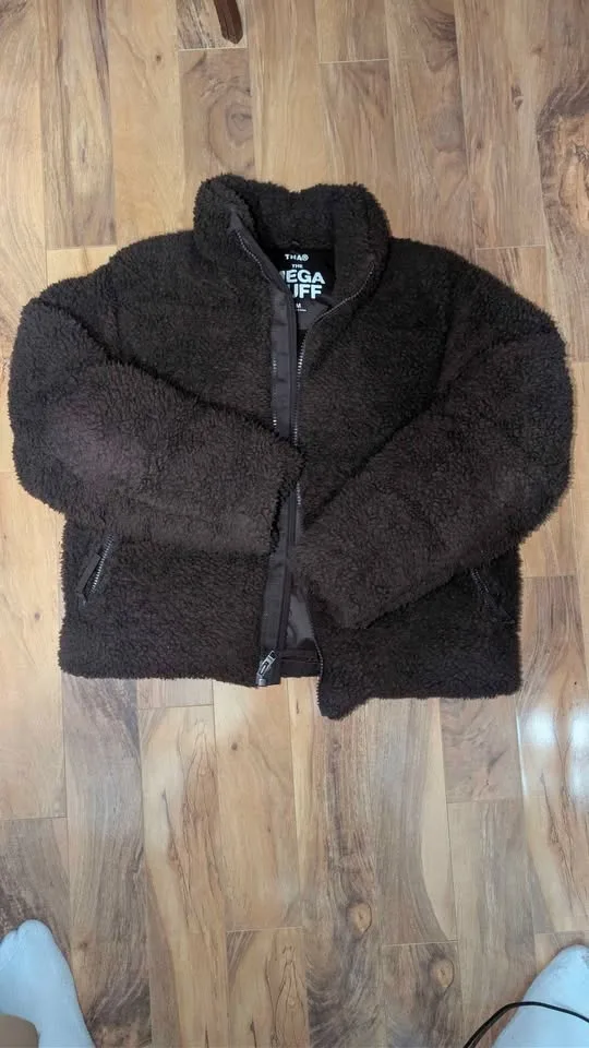 TNA ARITZIA Oversized sherpa fleece goose-down puffer jacket image indicator(6)