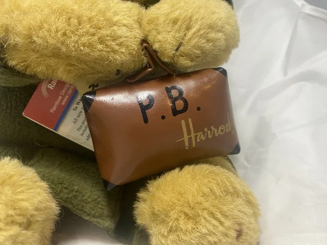 Paddington Bear Harrods London Plush Yellow Hat 9.5 image indicator(2)