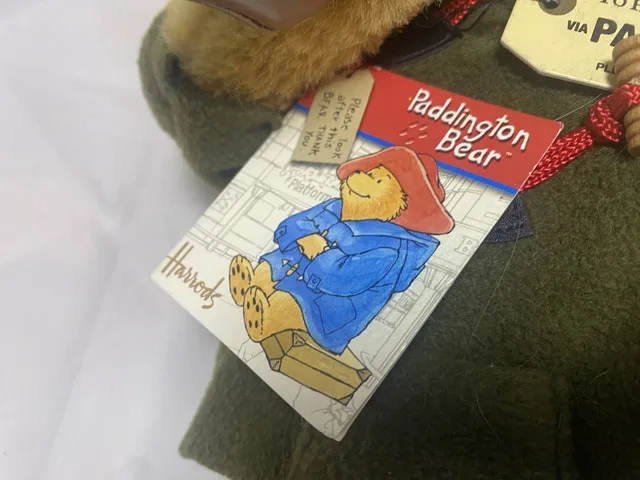 Paddington Bear Harrods London Plush Yellow Hat 9.5 image indicator(5)