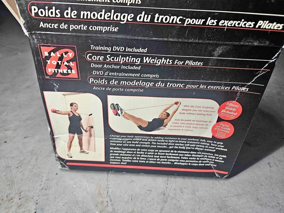 Core sculpting weights for pilates with DVD