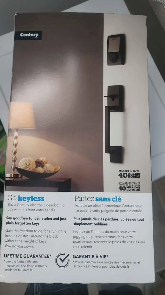 Schlage door handle and elec lock