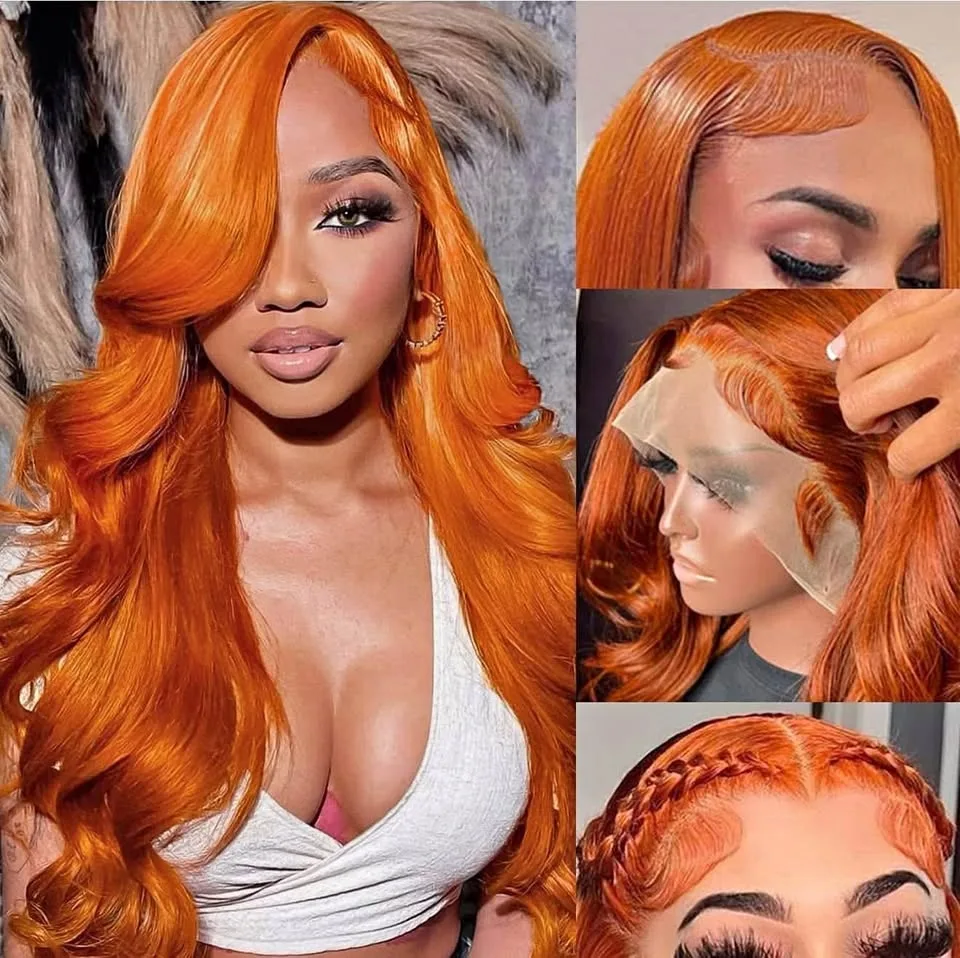 13x4 HD Ginger Body Wave Lace Front Wig 22 inch