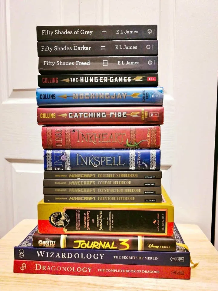 Hunger Games, Fifty Shades, Minecraft, Sherlock Holmes