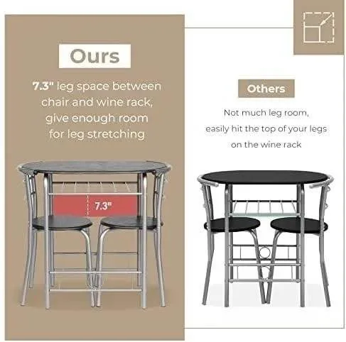 VINGLI 3 Piece Dining Set - New! image indicator(3)