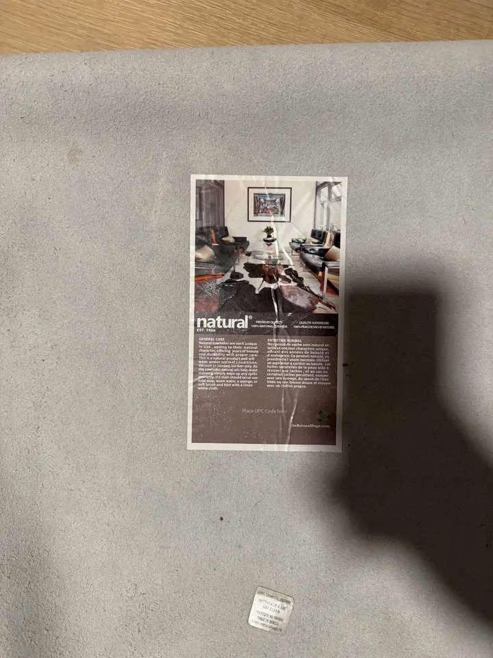 Handmade Cowhide Brown/Cream Area Rug image indicator(3)