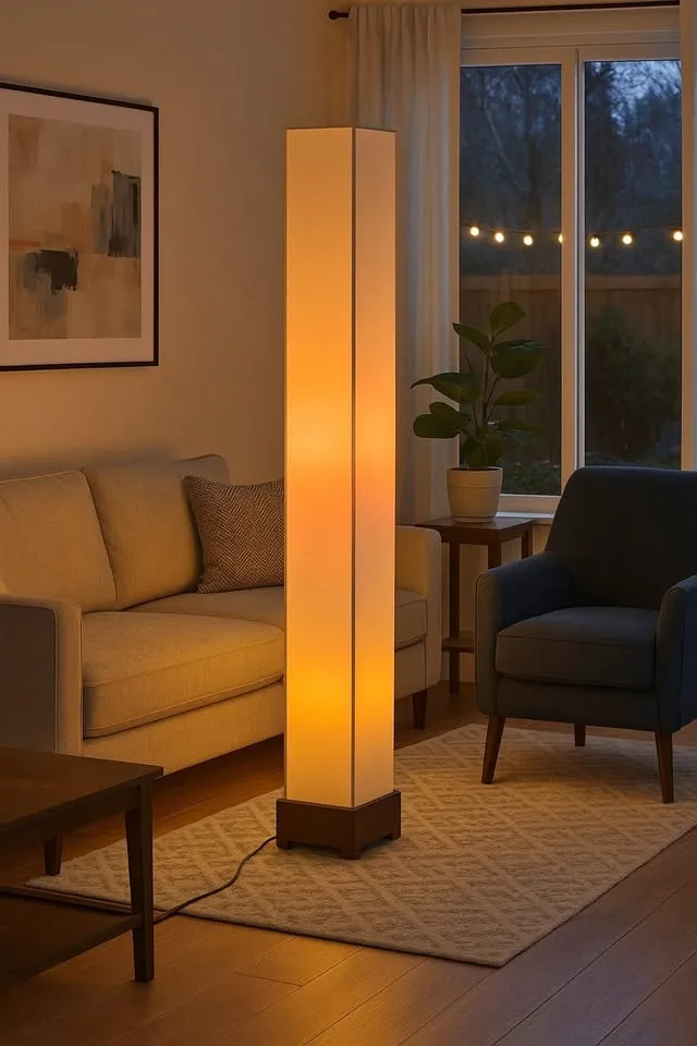 Floor Lamp – 54" Tall – Foot Switch – Edison Screw Bulbs