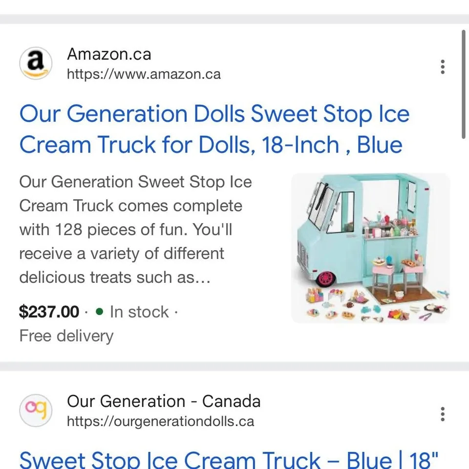 Brand new Our Generation ice cream truck playset #CleanOut image indicator(2)