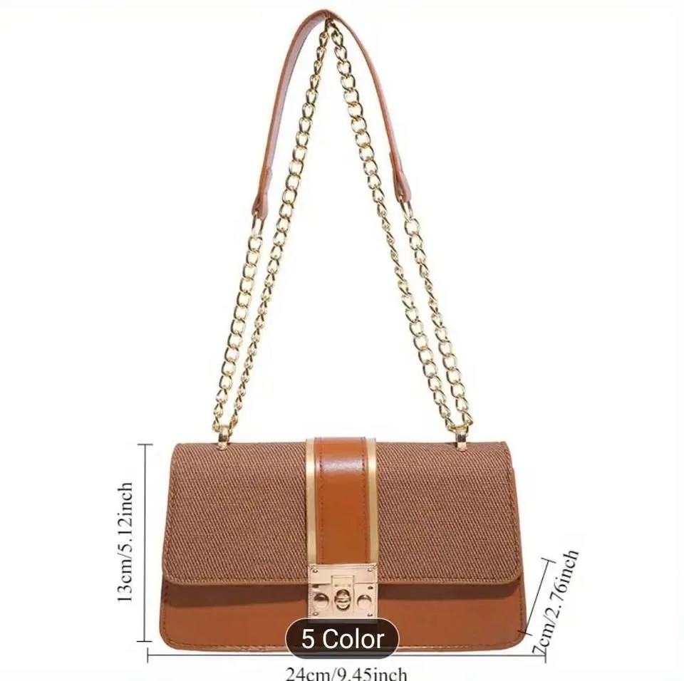 Brand new stylish black color hand bag for women image indicator(6)