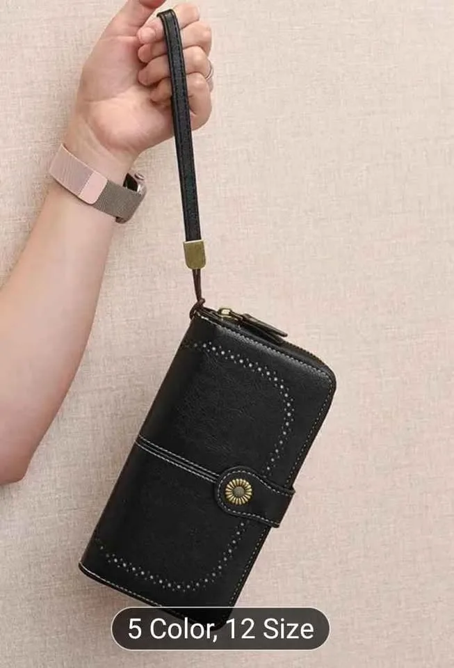 Brand new stylish black wallet for women image indicator(2)