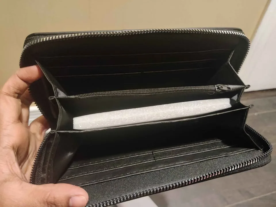 Brand new black color elegant faux leather phone. Wallet image indicator(4)