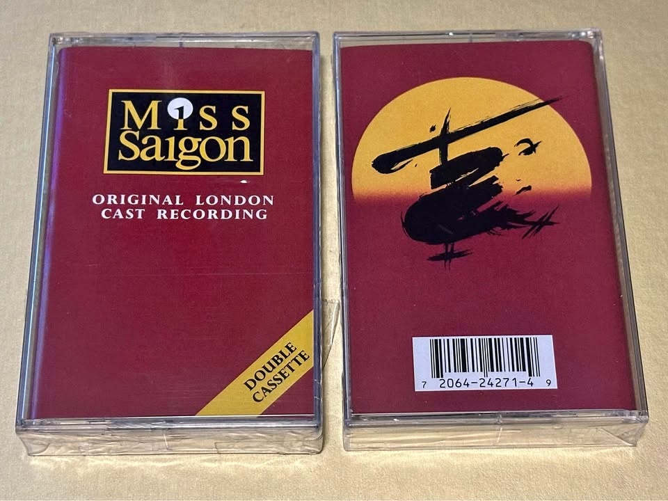Miss Saigon audio cassette tapes. Brand new and sealed.
