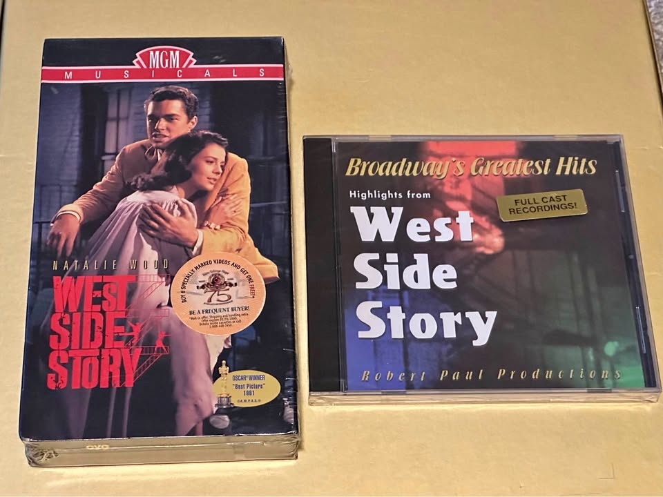 West Side Story VHS and CD. Brand new and sealed. $15 total