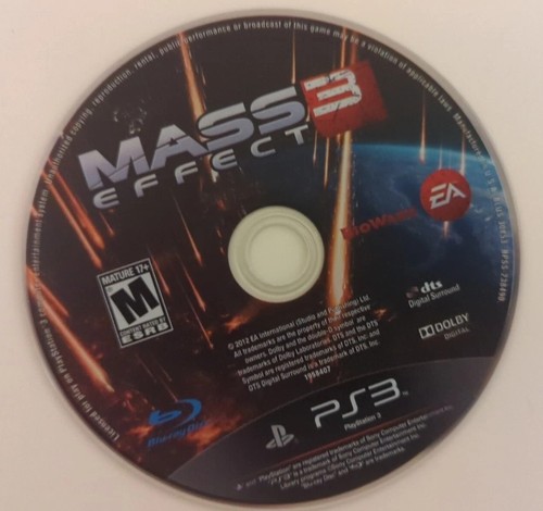 (Disc Only) Mass Effect 3 (Sony PlayStation 3, 2012) #CLEANOUT