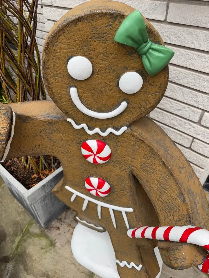 Xmas 4’ Gingerbread Girl Statue $400 image indicator(3)