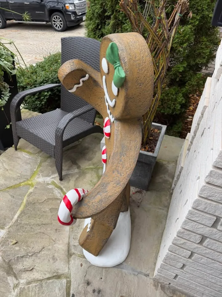 Xmas 4’ Gingerbread Girl Statue $400 image indicator(4)