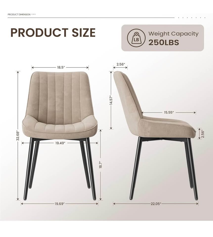 Brand New - Dining Chairs Set of 2 - photo 2