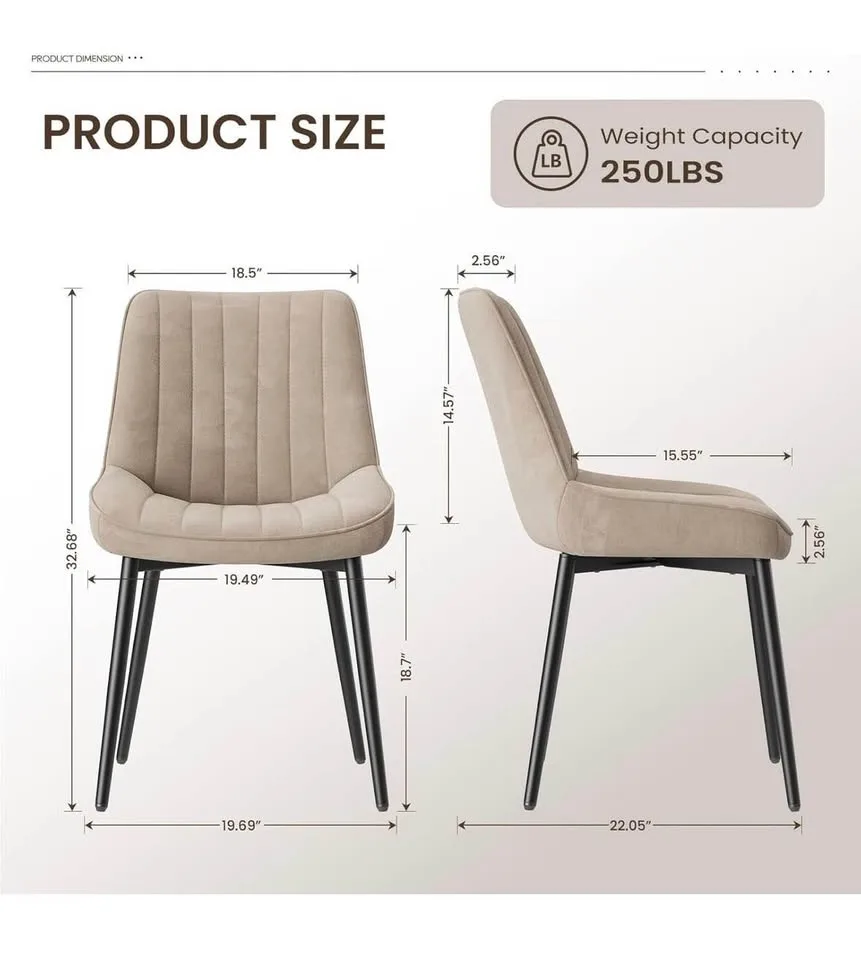 Brand New - Dining Chairs Set of 2 image indicator(2)