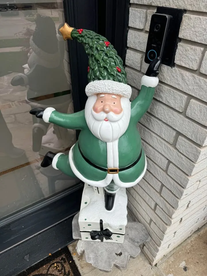 Christmas 3 Foot Dancing Santa Statue on Present $110 image indicator(2)