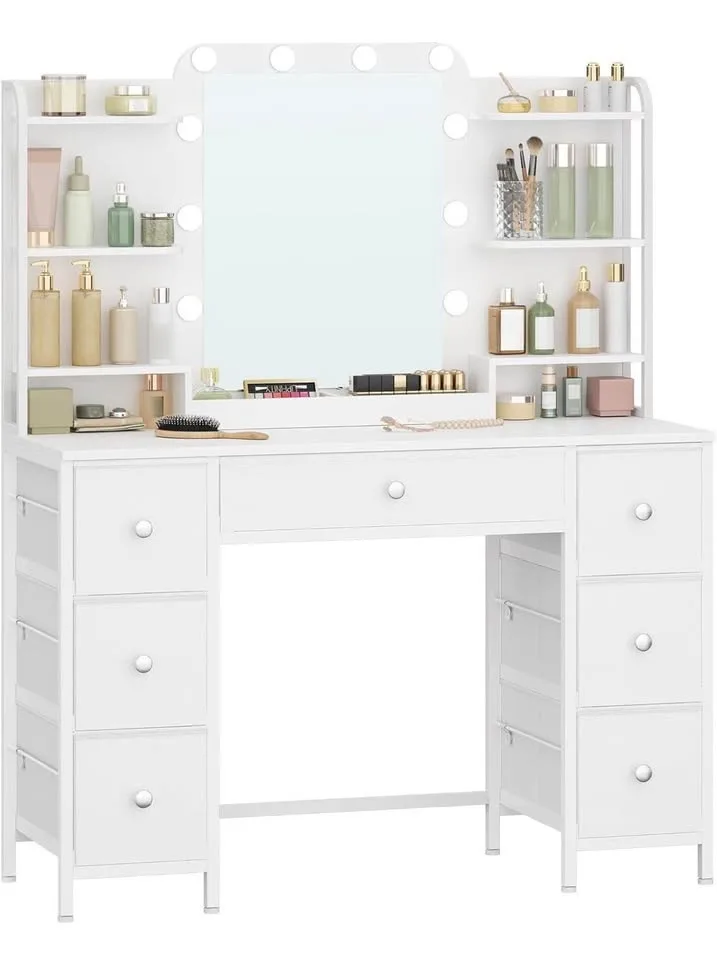 Brand New - Vanity Desk with Light 3-Color LED image indicator(8)