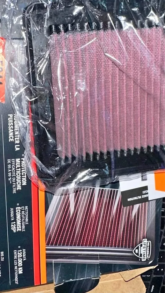 K&n engine air filter reusable washable 33-2459