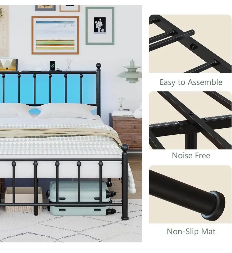 Brand New - Queen Size Bed Frame with Headboard and Footboard image indicator(4)