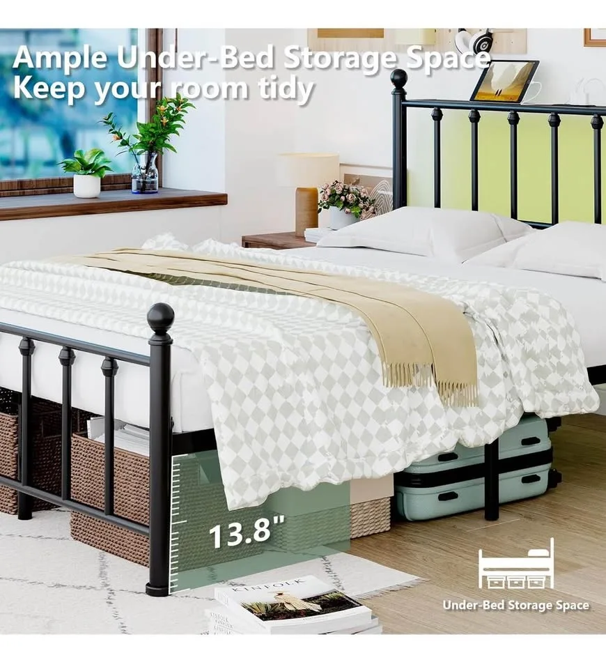 Brand New - Queen Size Bed Frame with Headboard and Footboard image indicator(5)