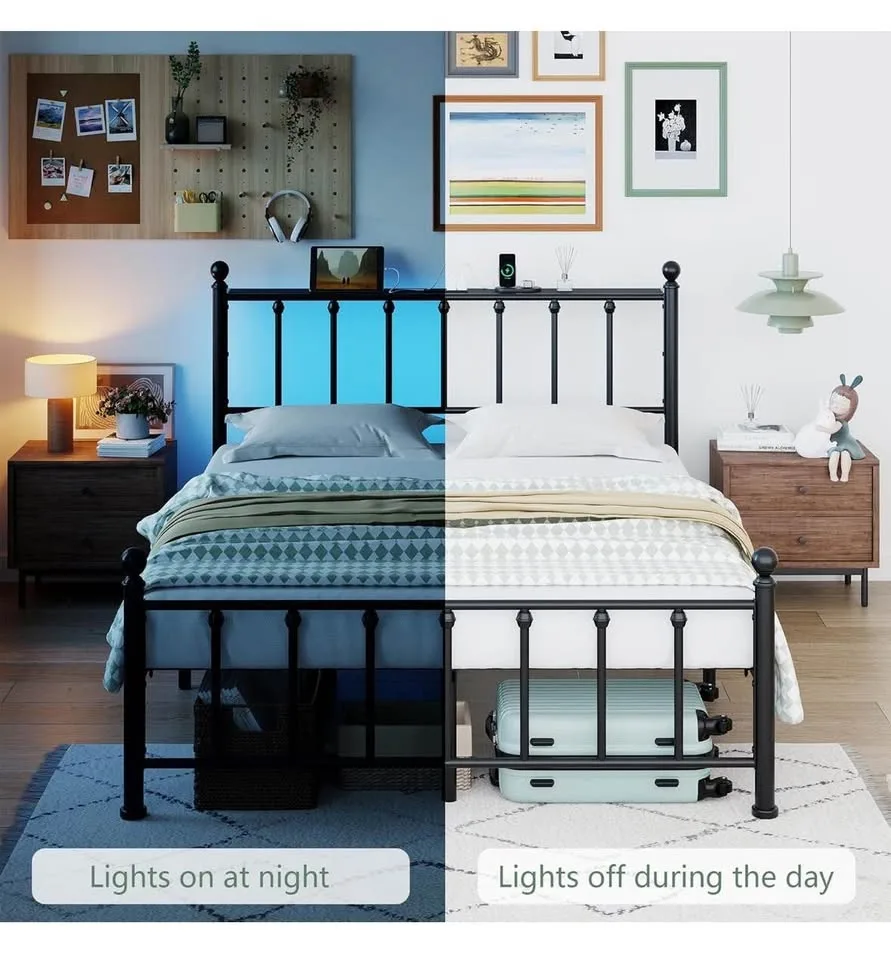 Brand New - Queen Size Bed Frame with Headboard and Footboard image indicator(7)