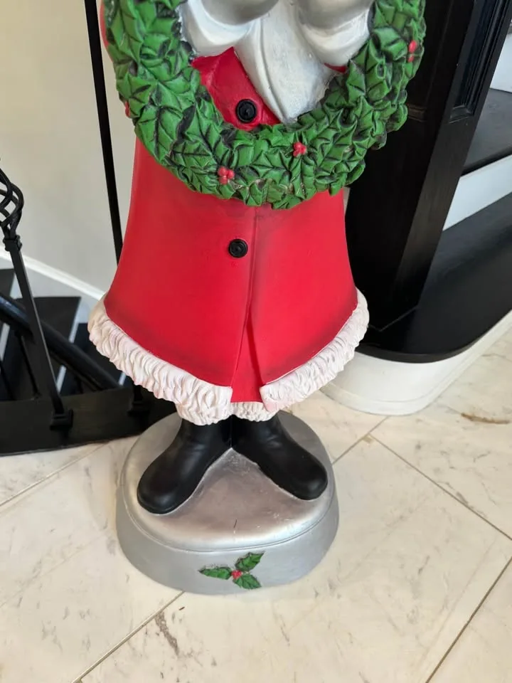 Christmas 42” Santa Clay Statue $100 image indicator(4)