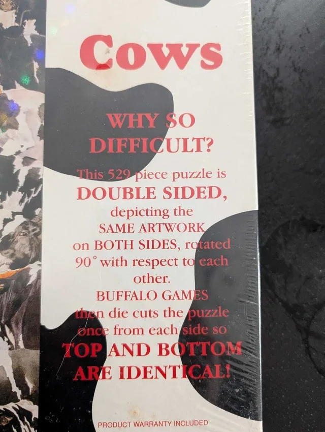 Buffalo Games Cow Puzzle image indicator(2)