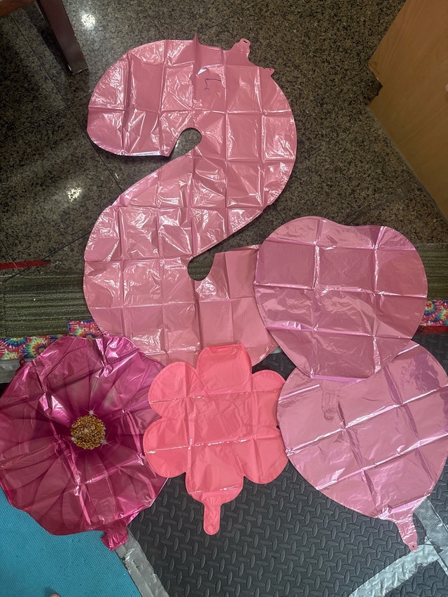 foil balloon bouquet for 2 yr old girl NEW