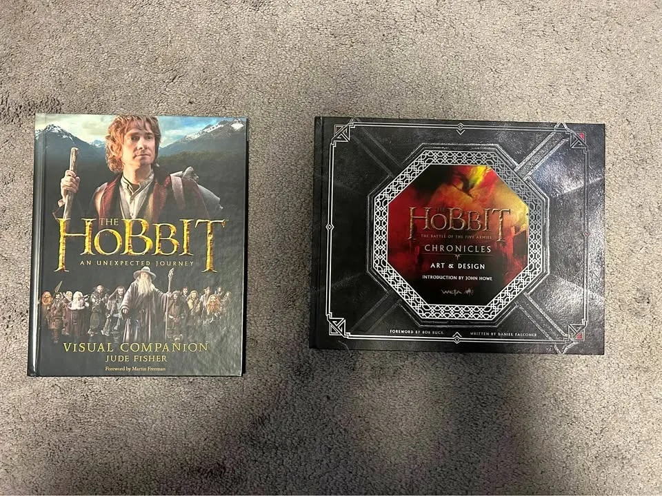 The Hobbit art and design book, and the visual companion
