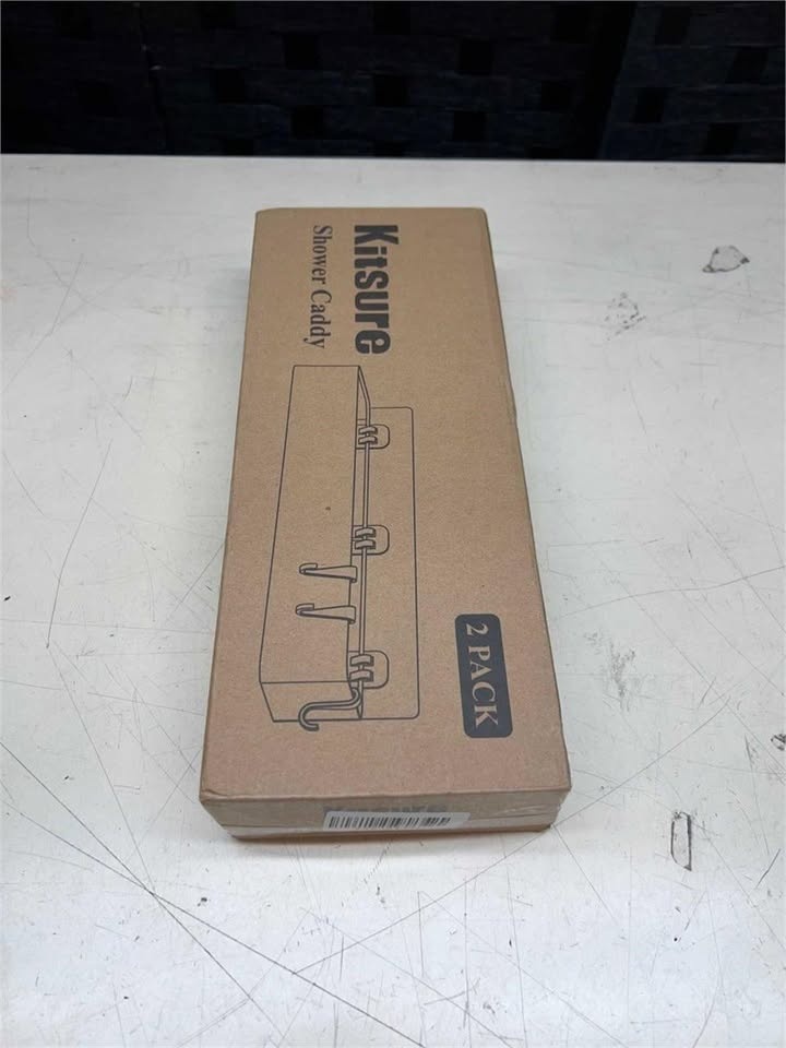 Adhesive Large Shower Caddy - Drill-Free, Rustproof 2 Pack - photo 3