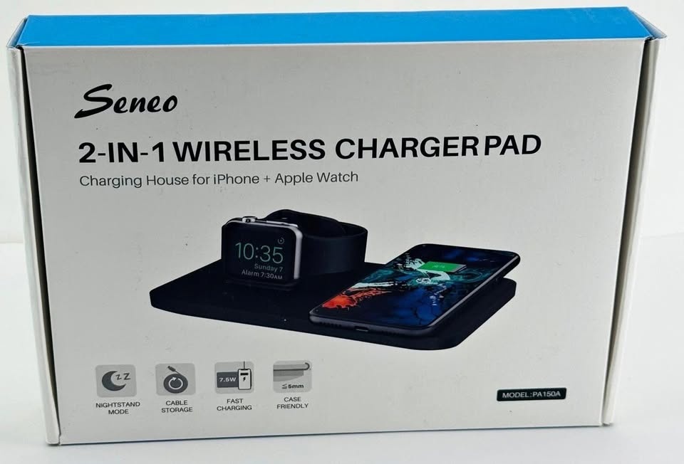 2-IN-1 Warless Charger Pad / IPHONE +Apples Watch