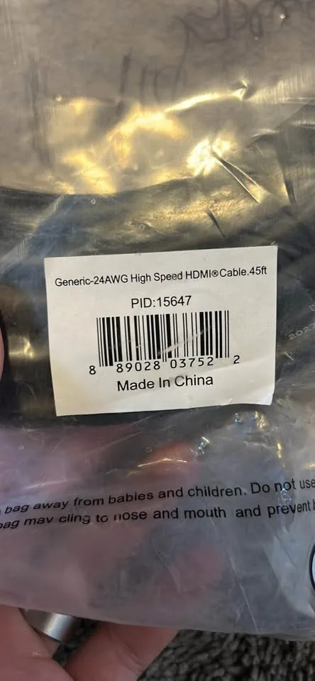 High speed 45ft HDMI cable (sealed) image indicator(2)