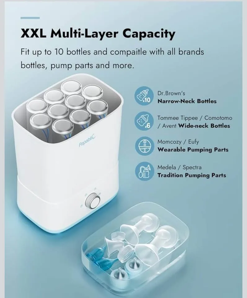 Papablic Bottle Sterilizer & Dryer - BRAND NEW SEALED image indicator(5)