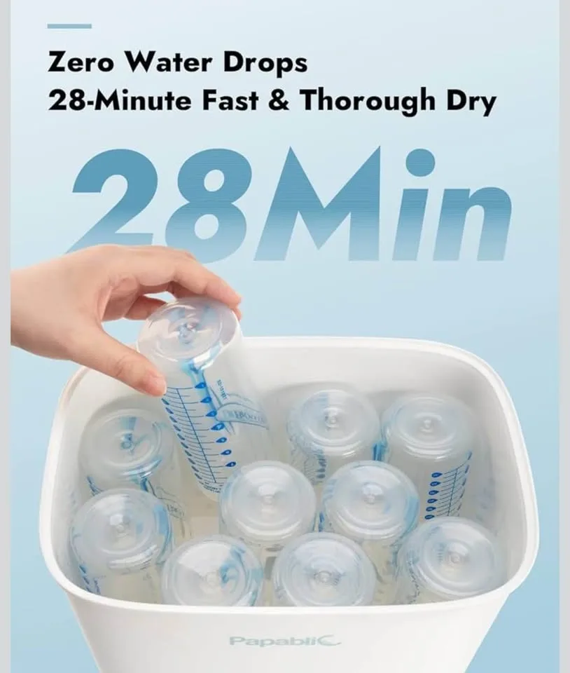 Papablic Bottle Sterilizer & Dryer - BRAND NEW SEALED image indicator(7)