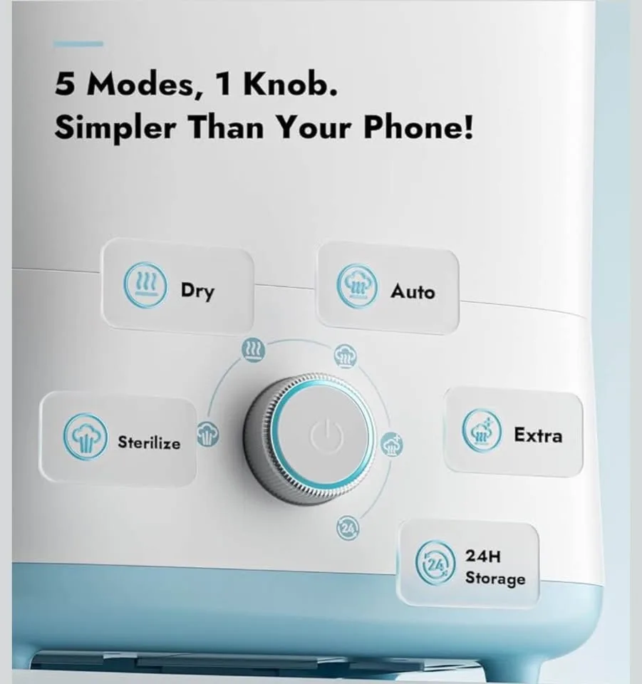 Papablic Bottle Sterilizer & Dryer - BRAND NEW SEALED image indicator(8)